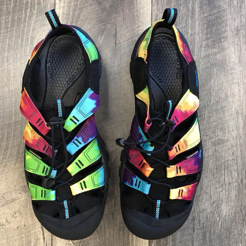 KEEN BLACK TIE DYE SANDAL SZ 11